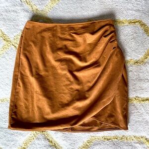 A&F Vegan Suede Mini Skirt